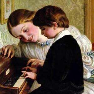 母亲教我的歌钢琴谱