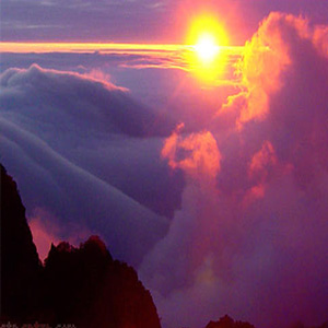 日破云涛万里红钢琴谱